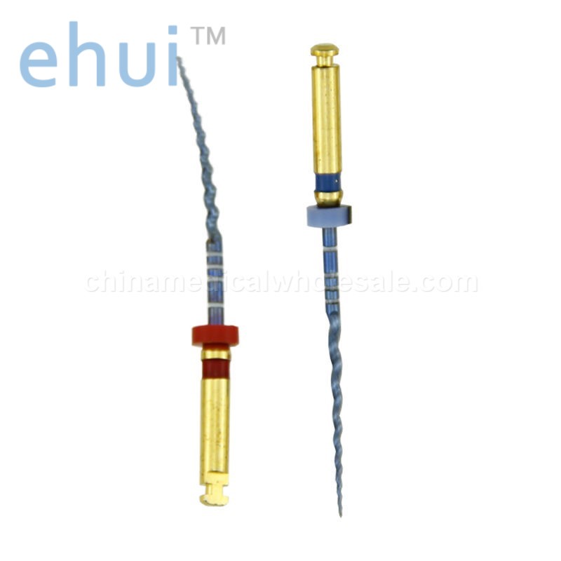 Thermally activated super rotary file for dental pulp