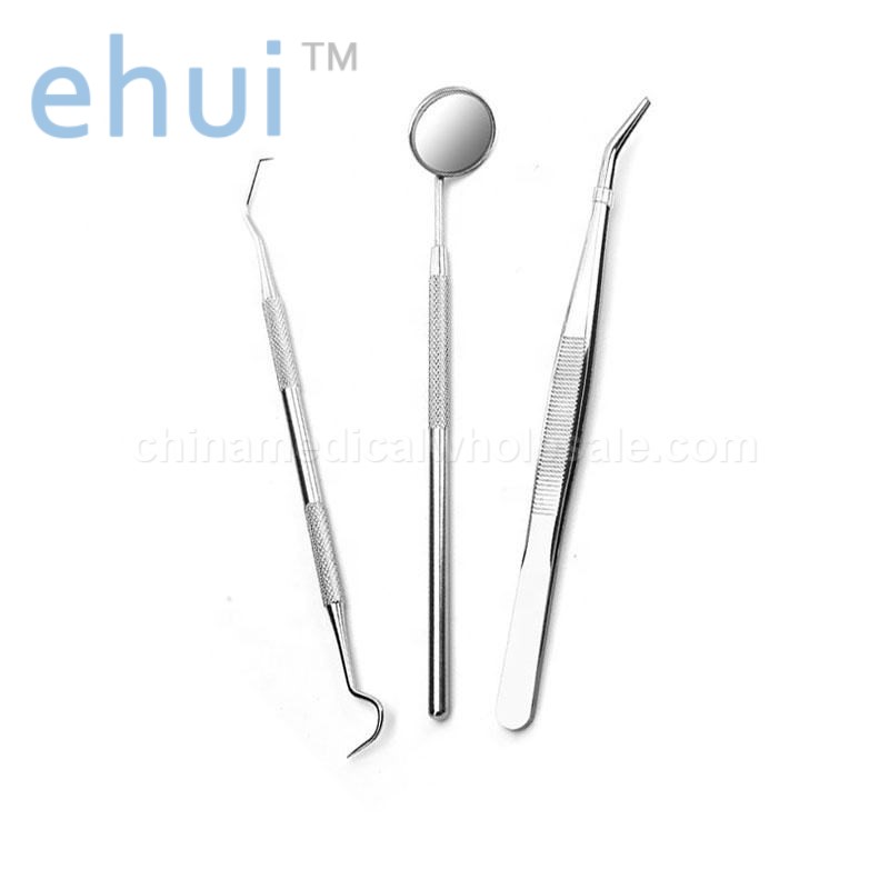 3 sets of basic dental diagnostic instruments