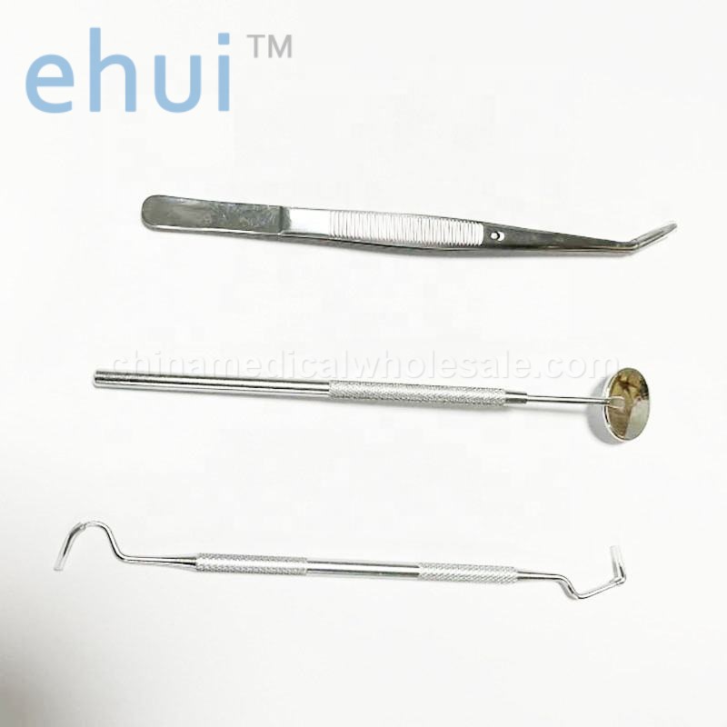 3 sets of basic dental diagnostic instruments