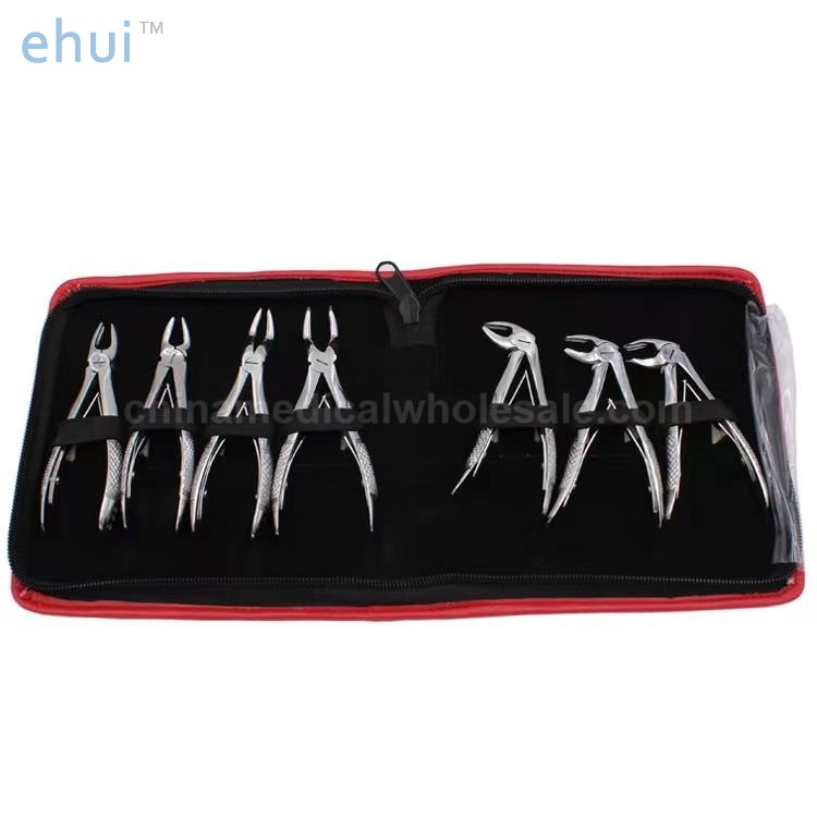 Direct selling oral teeth stainless steel tooth extraction forceps belt Kit