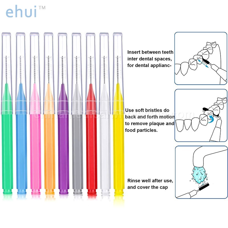 Medical Grade High Quality Eco Friendly Bamboo Bulk Interdental Brush With CE ISO