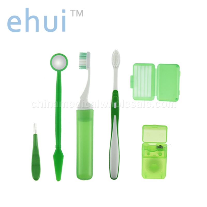 Practical and durable portable orthodontic Cleaning Kit 8-piece set