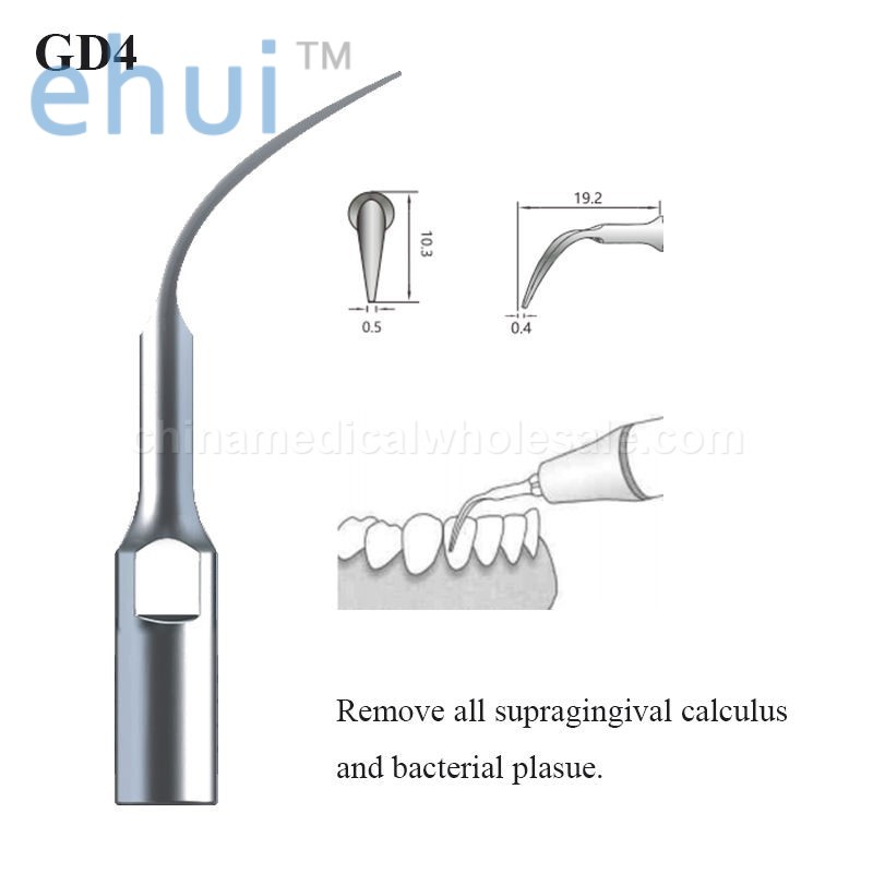 Multifunctional dental ultrasonic scaler tip for scaling periodontal pulp