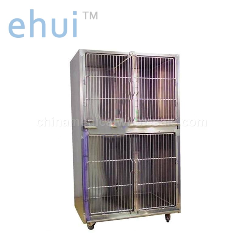 Luxury veterinary equipment cage bank stainless steel large dog cage