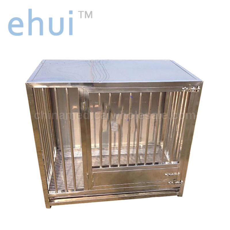 Luxury veterinary equipment cage bank stainless steel large dog cage