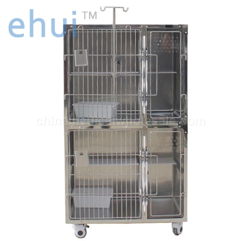 Large Stainless Steel Dog Cage For Vet Clinic