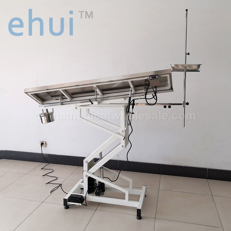 Hydraulic belt 304 stainless steel table for animal operation and inspection