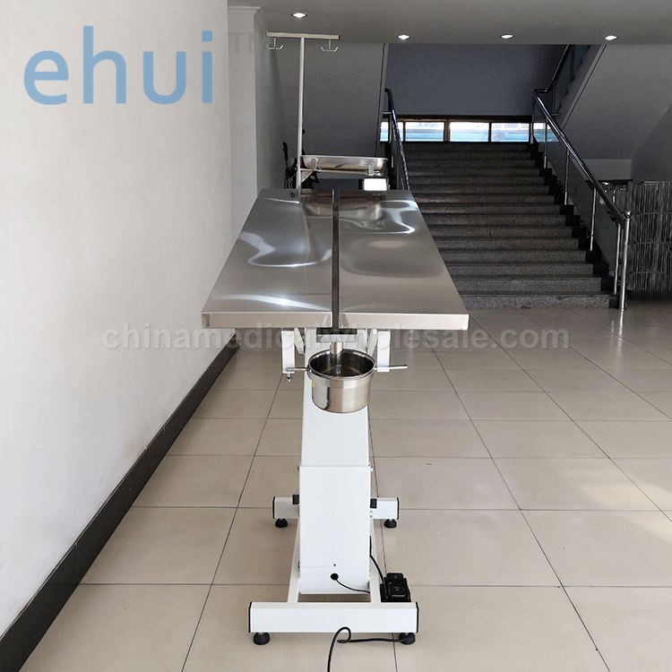 Hydraulic belt 304 stainless steel table for animal operation and inspection