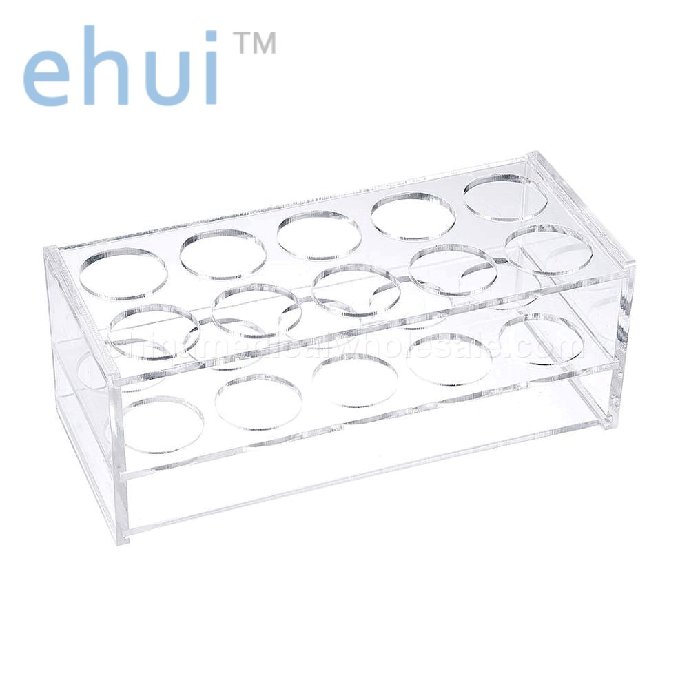 Plexiglas colorimetric tube rack for laboratory blood collection tube rack