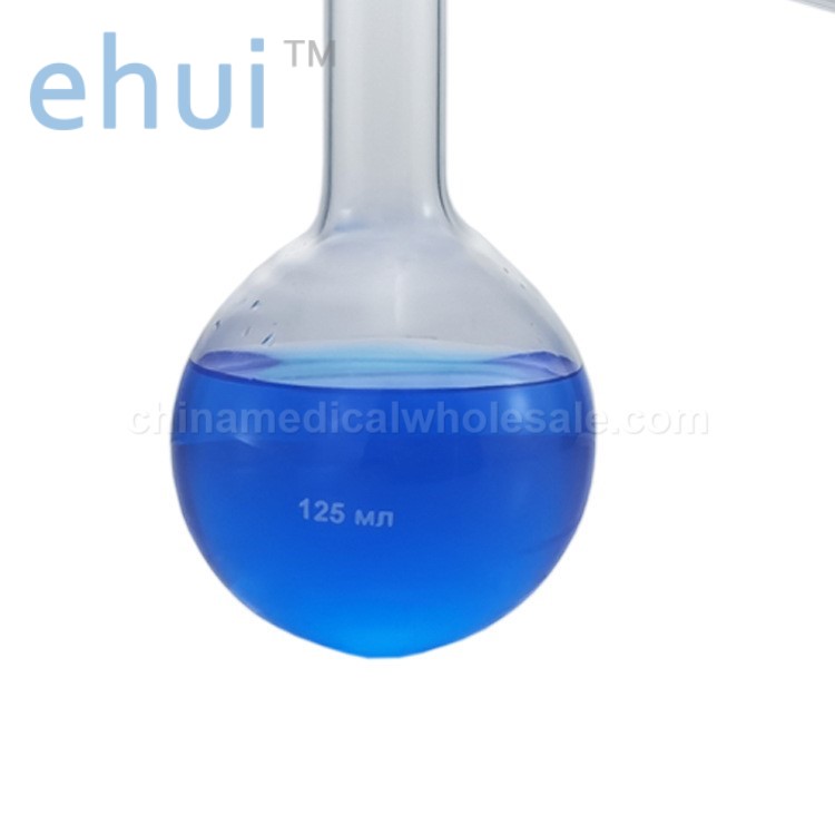 Glass distillation flask with branch distillation round bottom flask