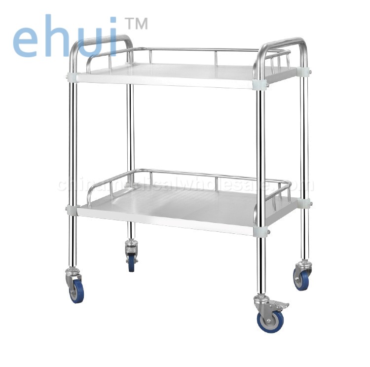 Hospital thickened stainless steel treatment surgery trolley