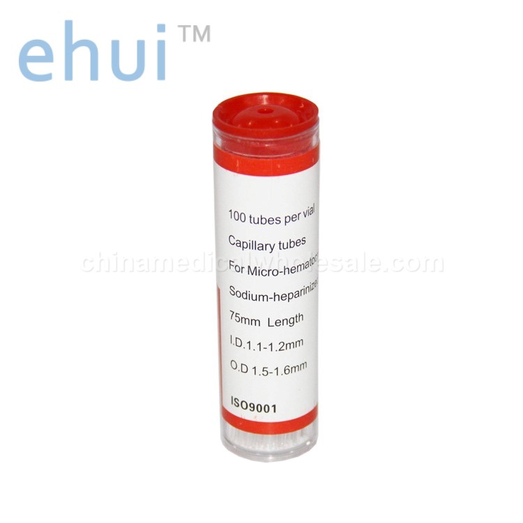 Red marker point sample capillary collection tube laboratory capillary sampling tube