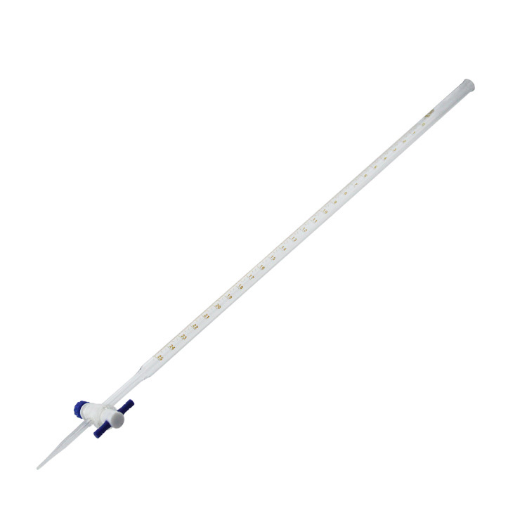 Acid burette PTFE piston glass burette laboratory titration