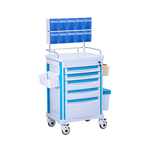 Supply Anesthesia Cart 5 Drawer Medical Multifunctional Trolley Manufacturer