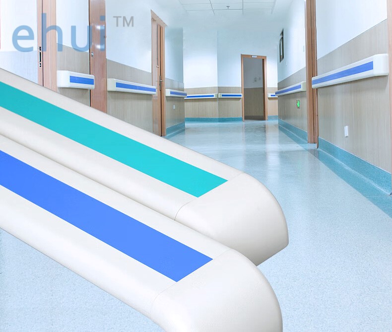 PVC plastic anti-collision wall panels hospital corridor wall corner protection