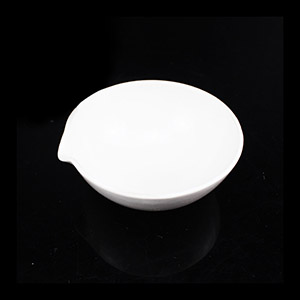 Ceramic evaporating dish Hemispherical laboratory round bottom evaporating dish