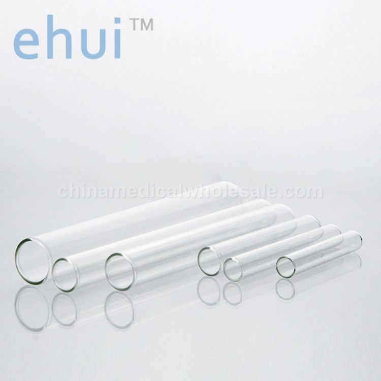 Glass flat-top test tubes laboratory glass test tubes of neutral material