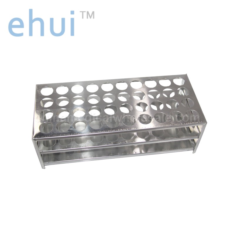 Aluminum centrifuge tube rack 40 holes laboratory test tube rack quantity