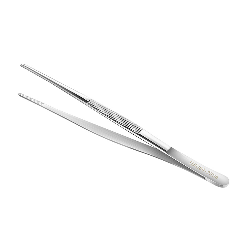 Stainless steel tweezers 304 dressing tweezers elbow long tweezers clip