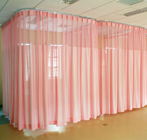 Medical curtain isolation curtain thickened curtain fabric flame retardant curtain