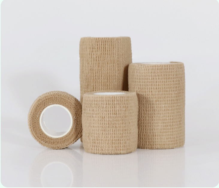 Medical self-adhesive elastic bandage wound dressing bandage gauze roll