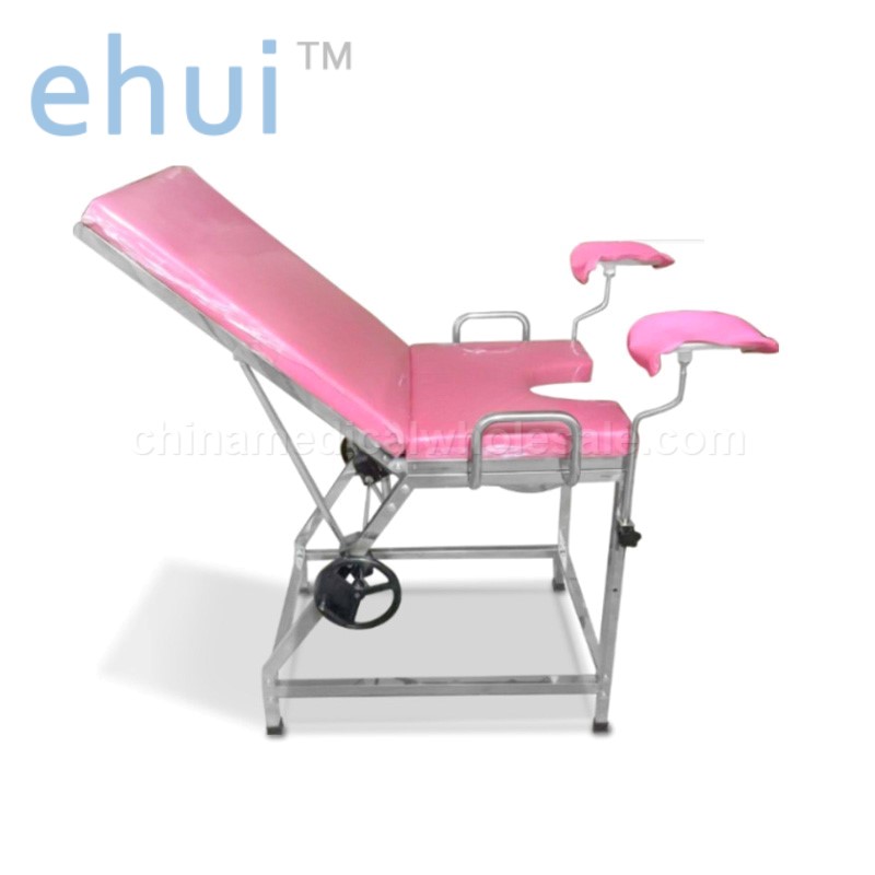 Gynecological examination bed stainless steel hospital delivery bed