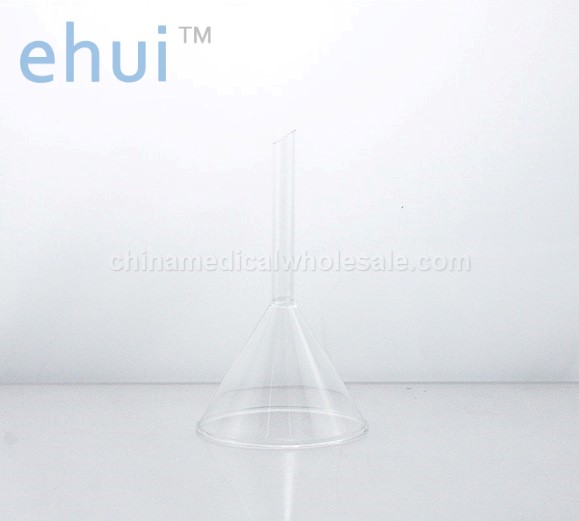 Triangular funnel conical funnel glass funnel filling short neck funnel