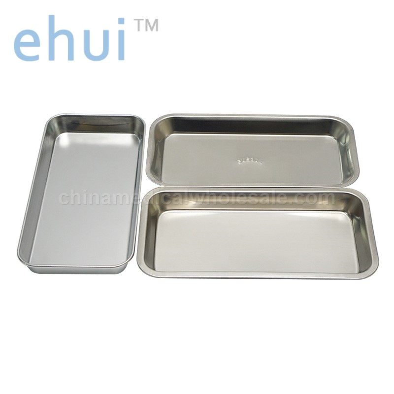 304 stainless steel dental square tray sterilization tray surgical tray