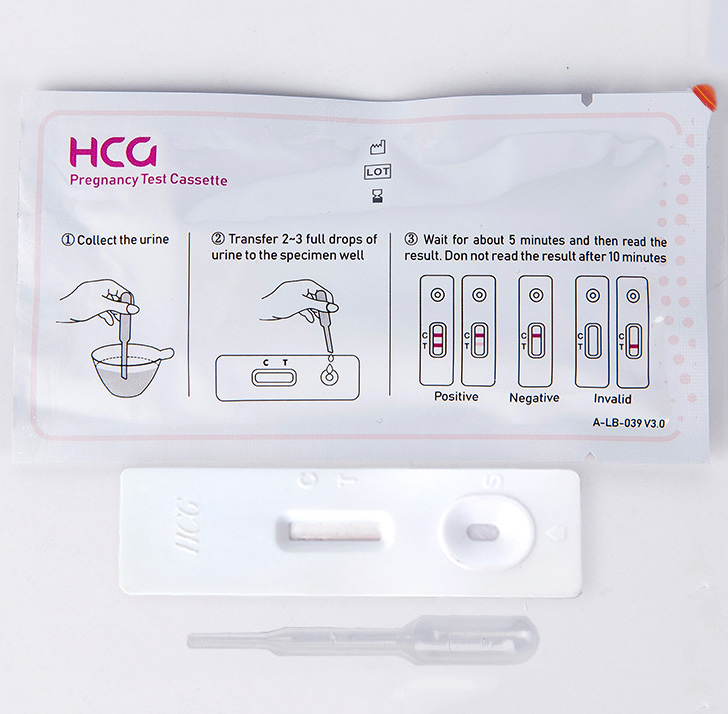 Supply pregnancy test card 3mm HCG early pregnancy test strip wholesale