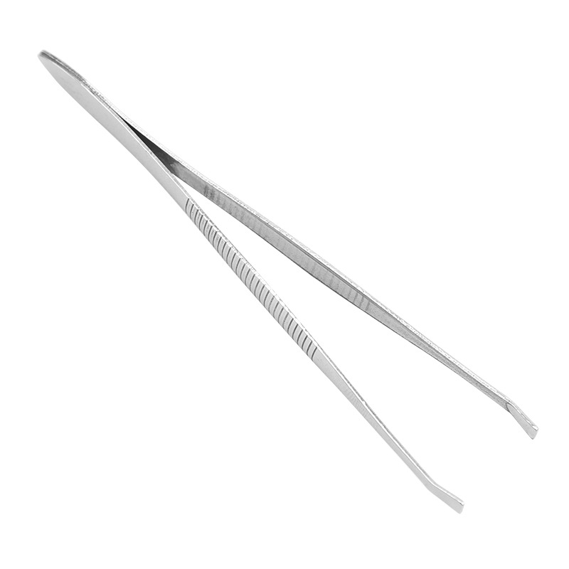 430 stainless steel flat bevel tweezers laboratory consumables