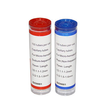 Red marker point sample capillary collection tube laboratory capillary sampling tube