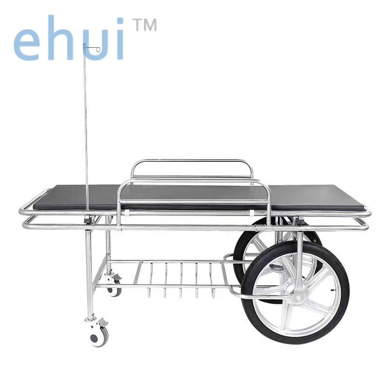 Stainless steel medical stretcher trolley surgical emergency trolley