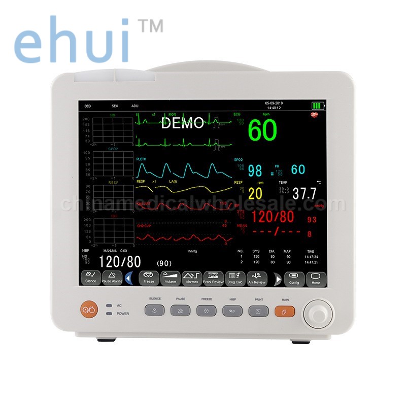 Cardiac monitor multi-parameter patient monitoring vital signs detector