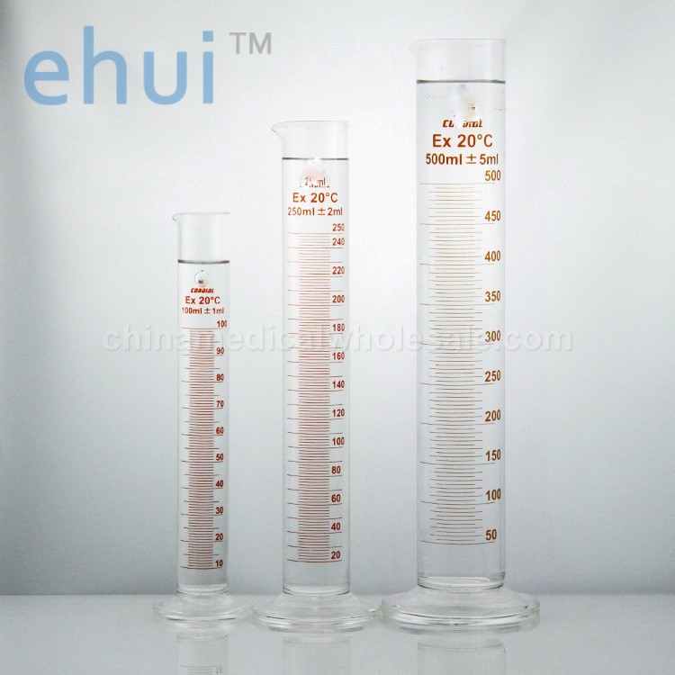 Supply glass measuring cylinder round bottom measuring cylinder with scale manufacturer