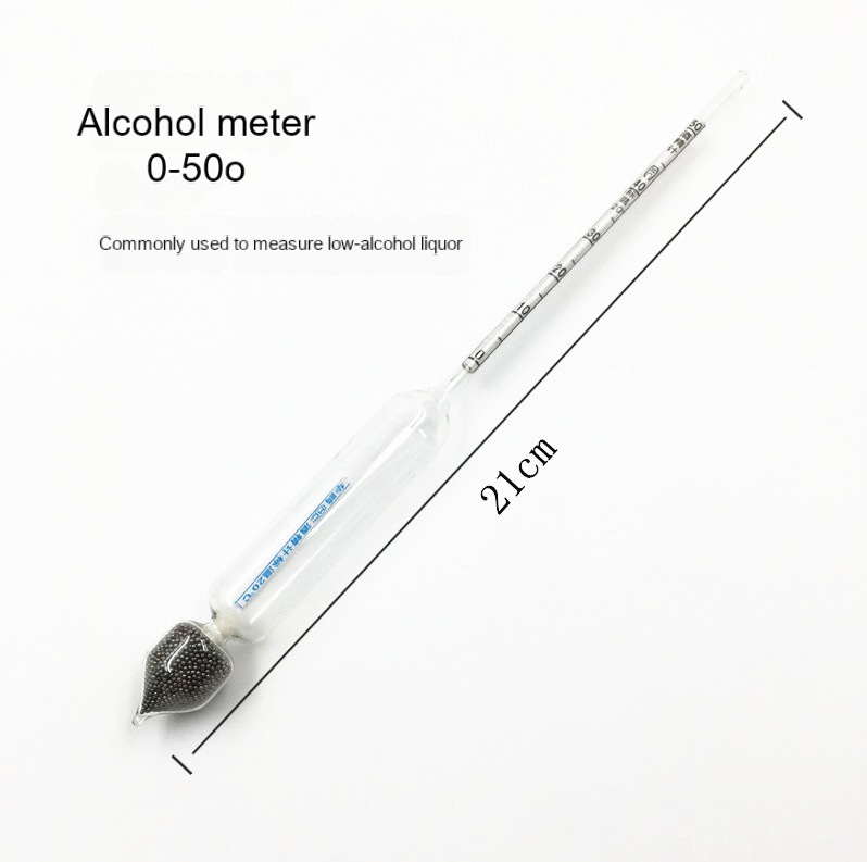 Glass Alcohol Meter Liquor Hydrometer Density Meter Flotation Meter