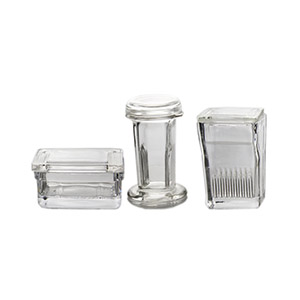 Glass staining jar Slide vertical square horizontal vertical square staining jar