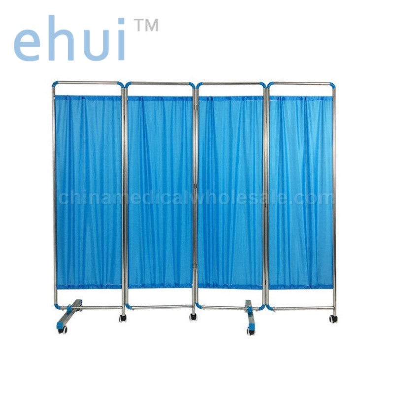 Hospital with screen partition mobile care stainless steel simple folding screen