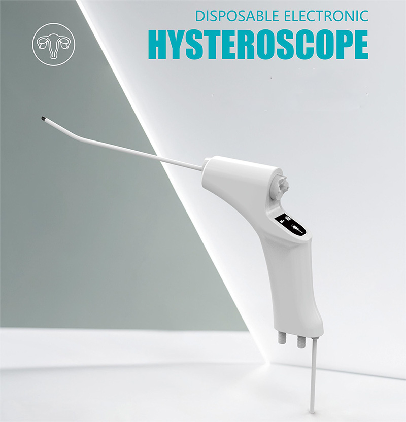 Disposable electronic uterine imaging catheter medical endoscope