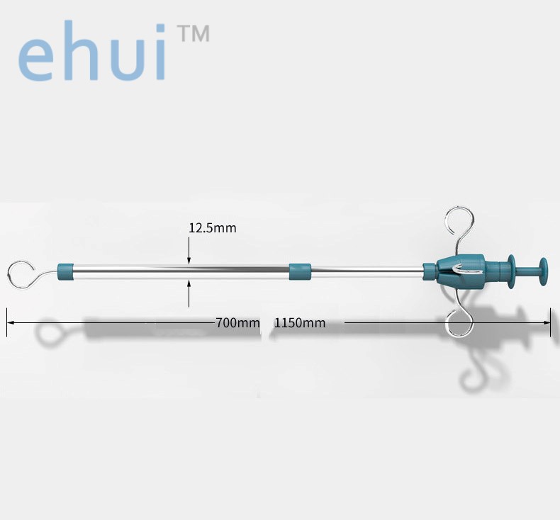 Telescopic stainless steel infusion boom with bottle sleeve for hospital use