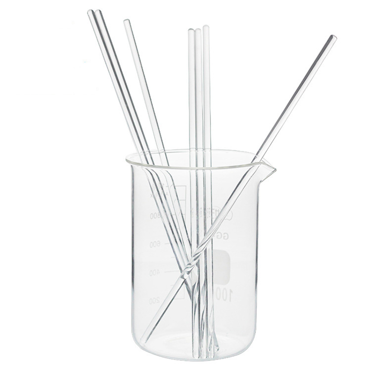 Beaker glass rod solid round glass rod beaker stirring rod laboratory supplies