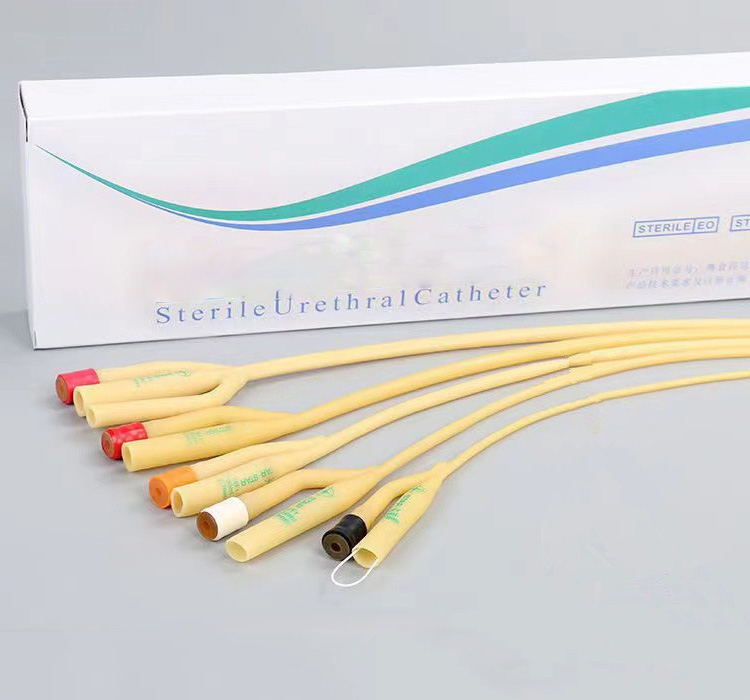 Triple lumen catheter sterile medical pediatric adult latex catheter