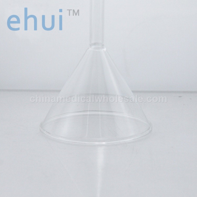 Triangular funnel conical funnel glass funnel filling short neck funnel