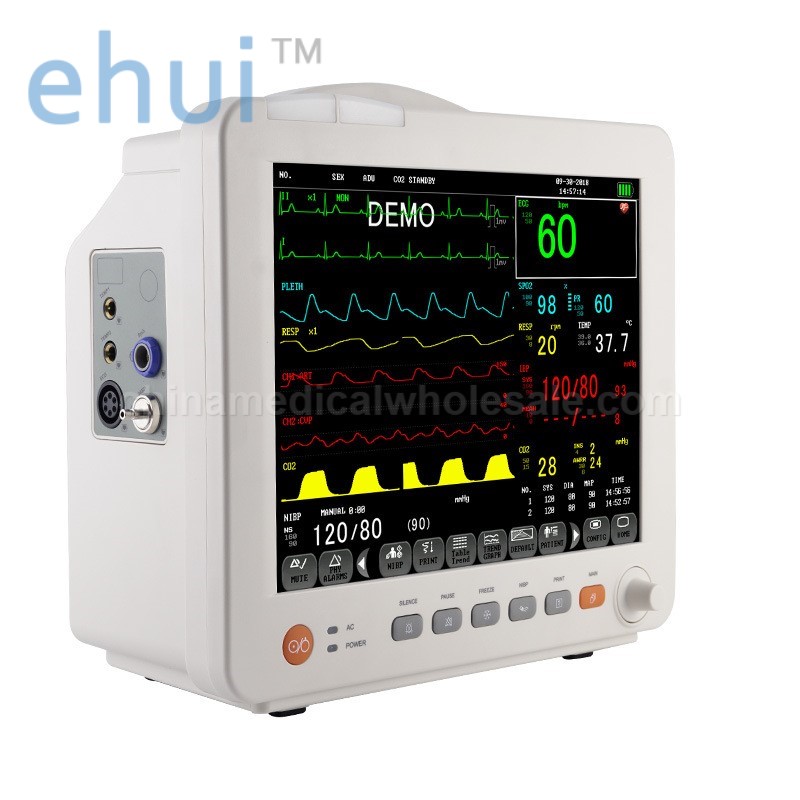 Cardiac monitor multi-parameter patient monitoring vital signs detector