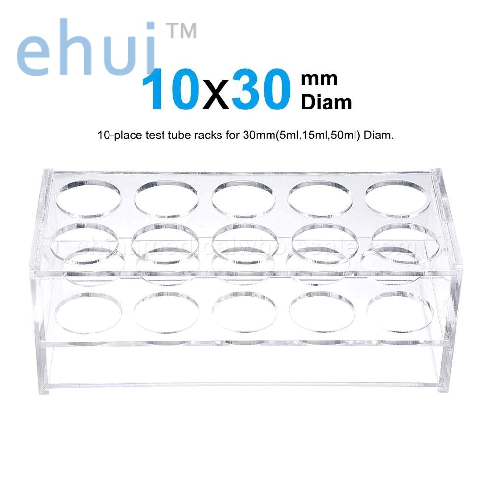 Plexiglas colorimetric tube rack for laboratory blood collection tube rack