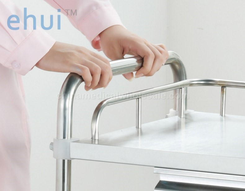 Hospital thickened stainless steel treatment surgery trolley