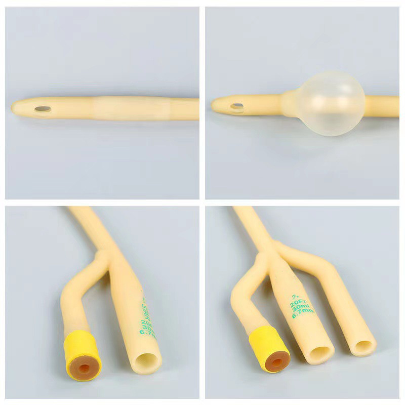 Triple lumen catheter sterile medical pediatric adult latex catheter