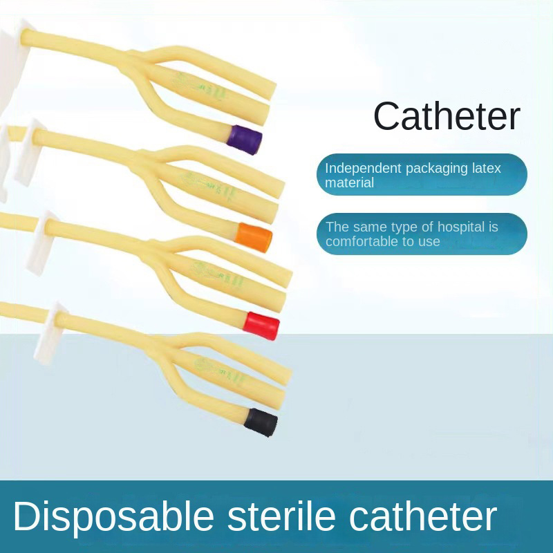 Supply of disposable three-chamber latex sterile urinary catheter wholesale