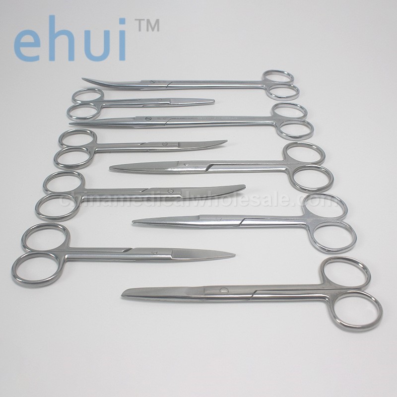 Stainless steel scissors for cosmetic surgery gauze removal scissors