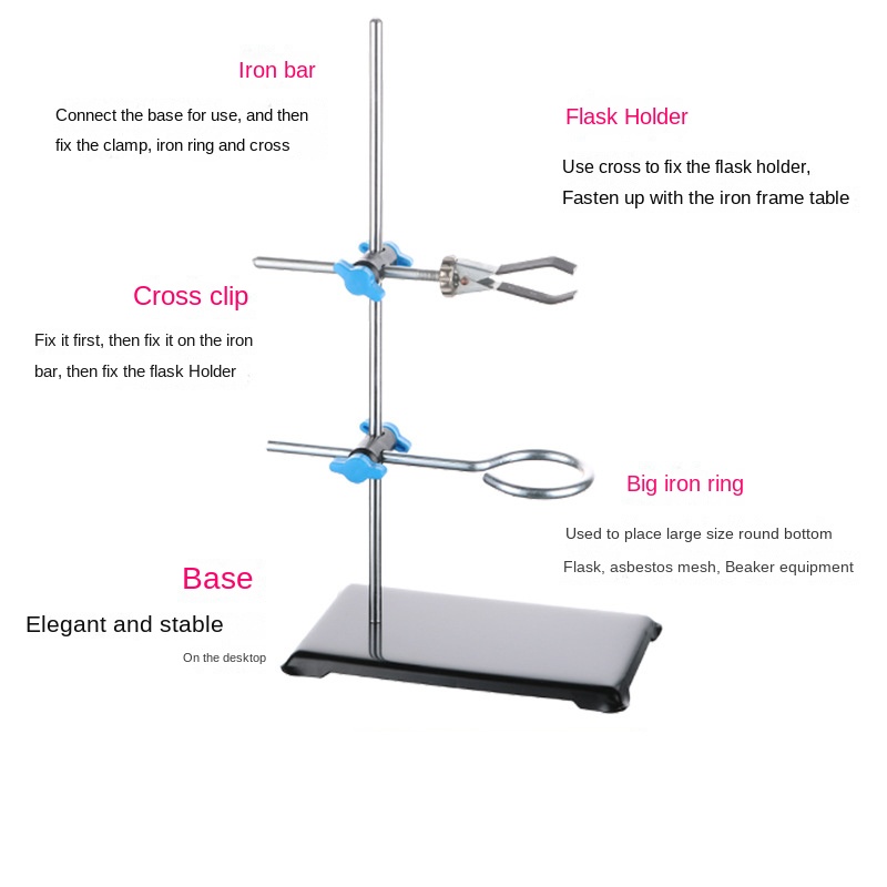 Miniature iron stand 30cm portable miniature iron stand chemical laboratory equipment