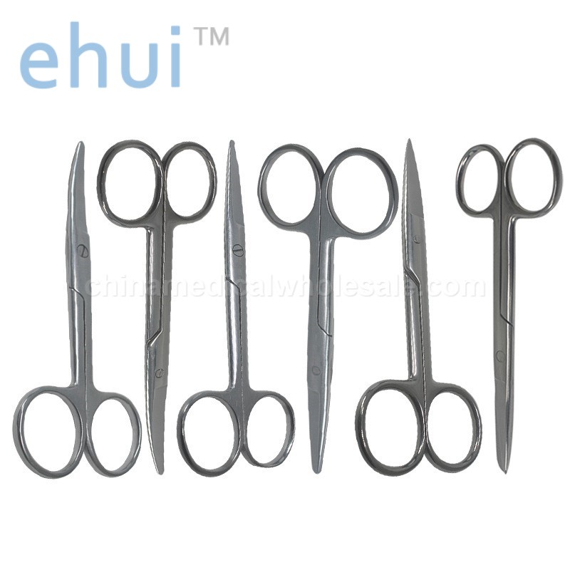 Stainless steel scissors for cosmetic surgery gauze removal scissors